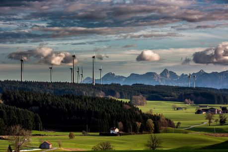 Windräder im Freien