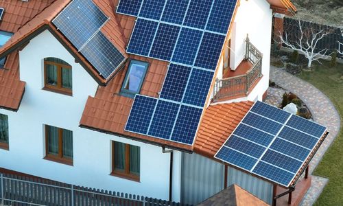 Photovoltaikanlage auf einem Haus