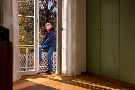 Lüften an einer Balkontür