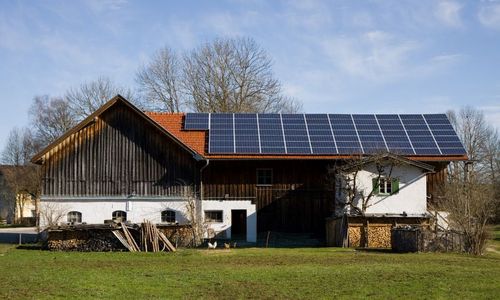 Photovoltaik auf einem Bauernhof