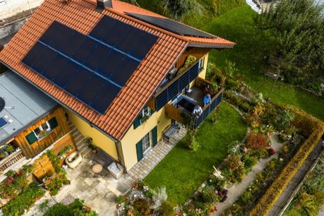 Solaranlage auf einem Dach