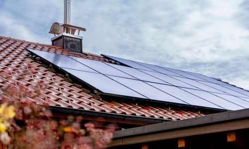 Solaranlage auf einem Haus