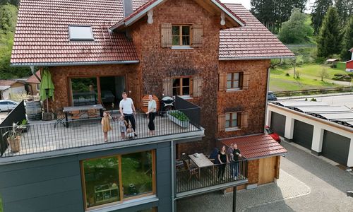 Das Foto zeigt Haus mit Wohnraumerweiterung