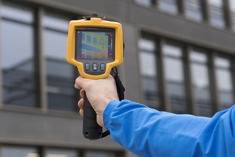 Das Foto zeigt eine Thermografieaufnahme