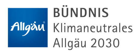 Blaues Allgaeu Logo für Bündnis Klimaneutrales Allgaeu 2030